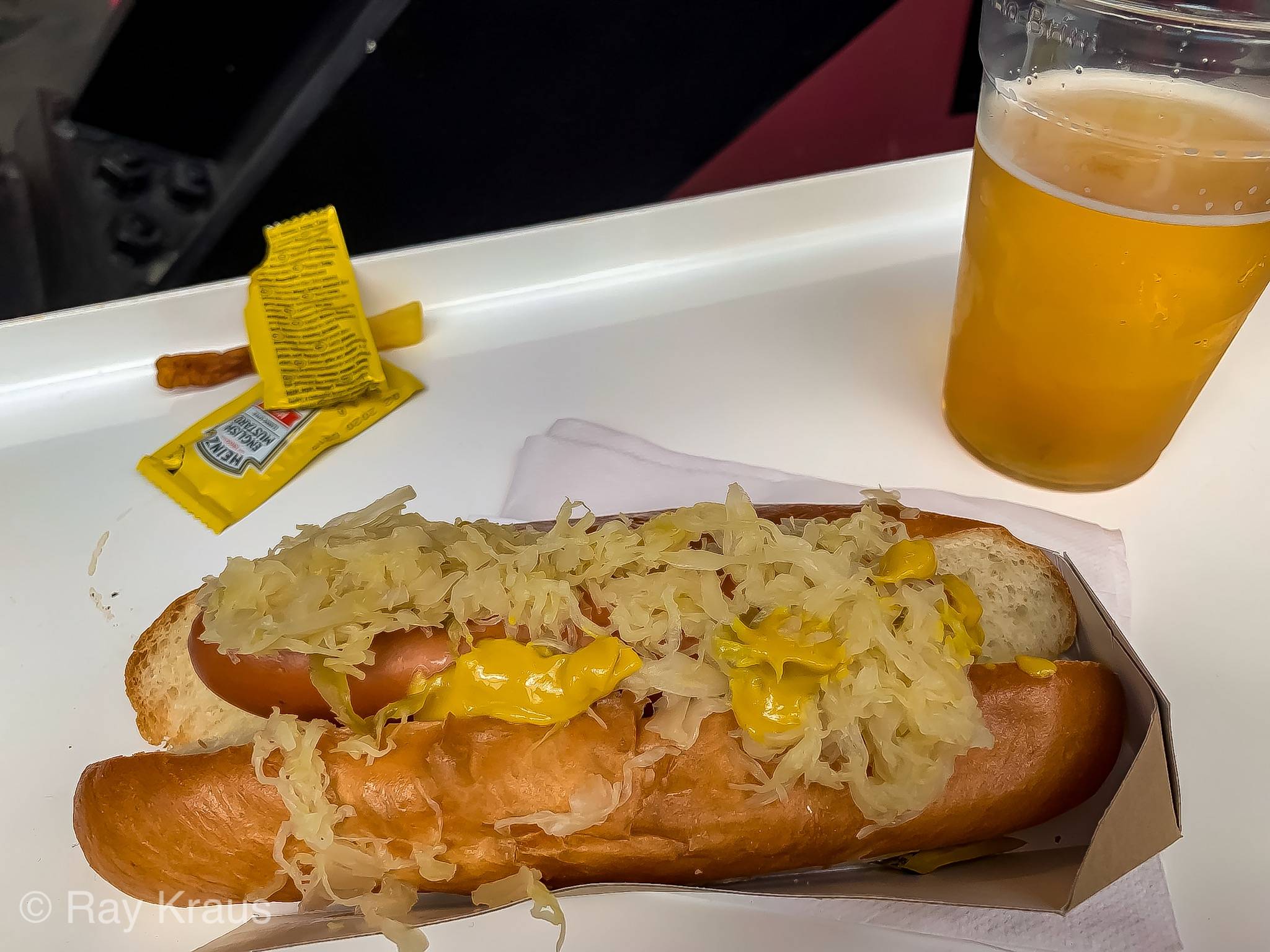 An American style hot dog